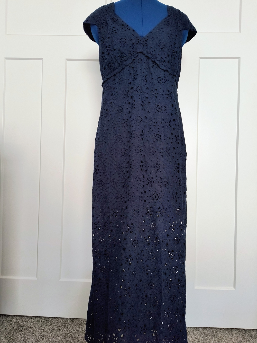 Bailey 44 Navy Eyelet Maxi Dress